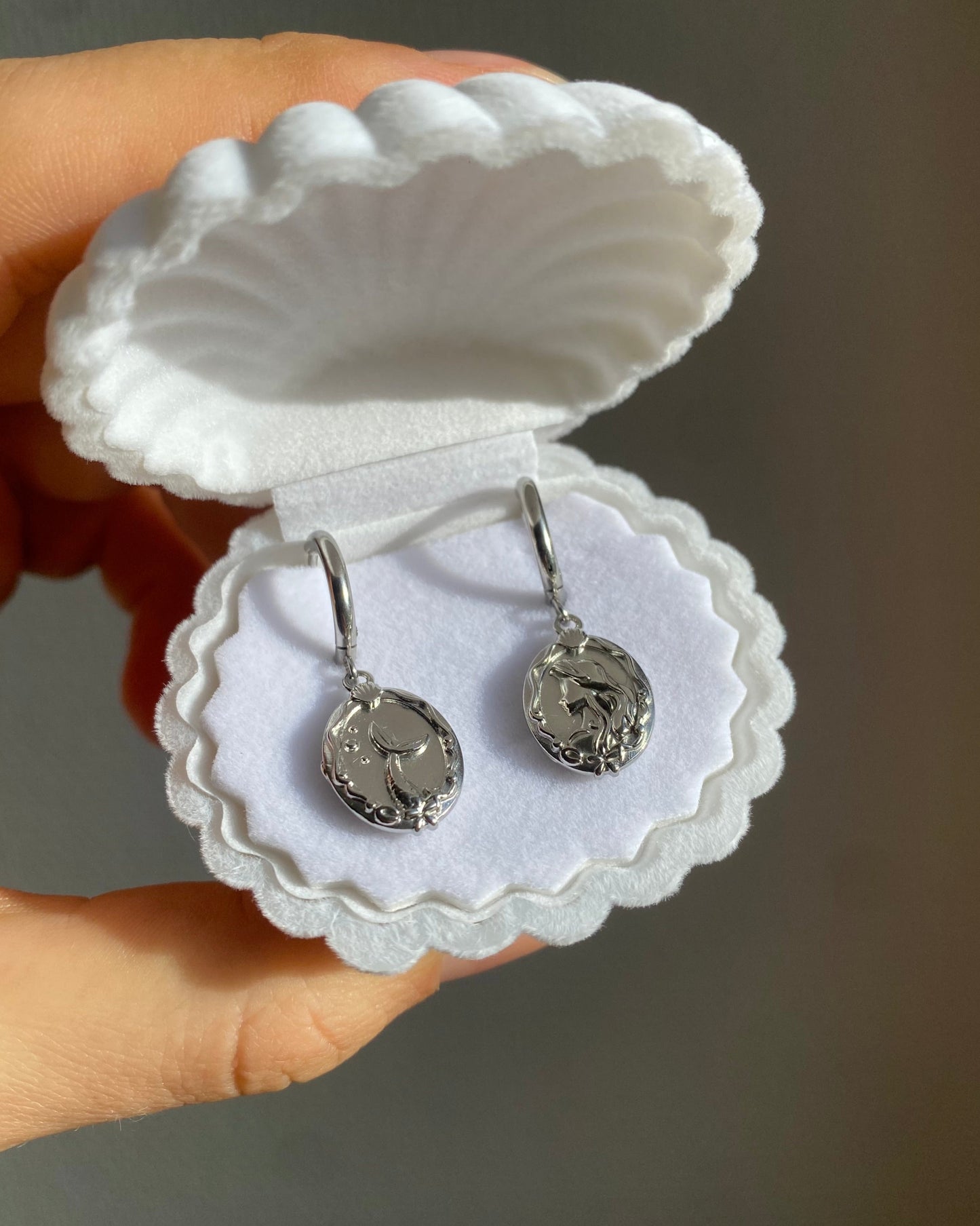 Pendientes criollos Sirena (plata)