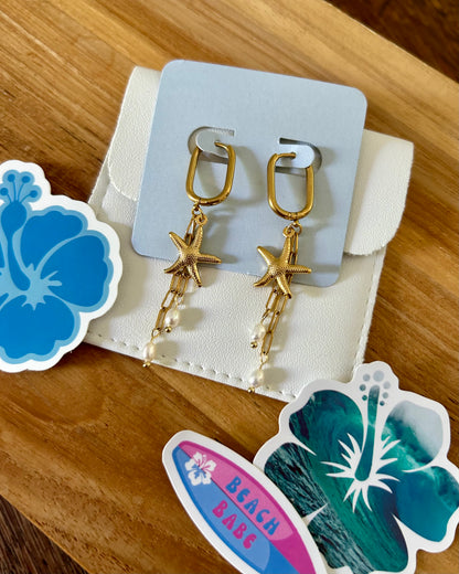 Nalu - Hoop drop earrings