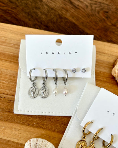 Lot de boucles d’oreilles Lagune