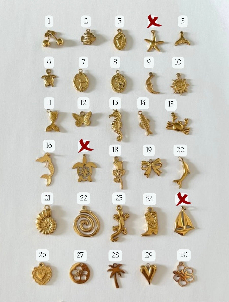 Personnalise ton collier à charms