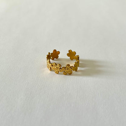 Anillo de flores (oro)