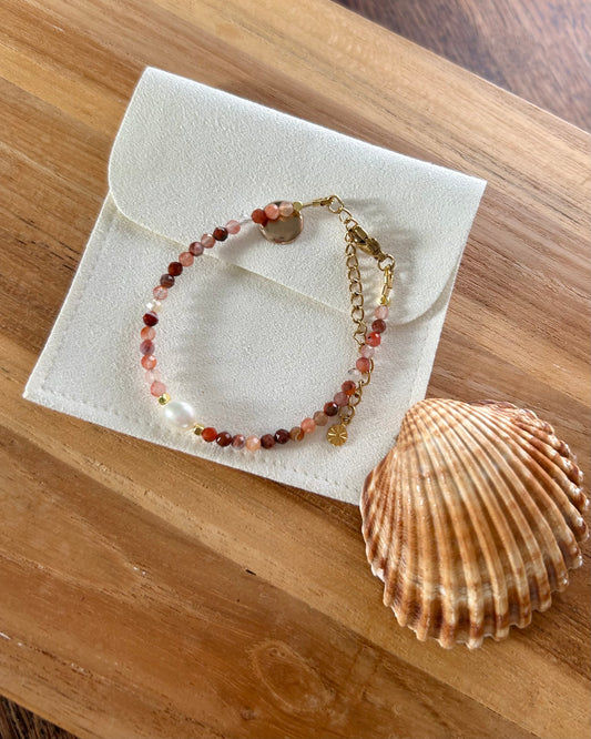 Bracelet Anne - Onyx Orange