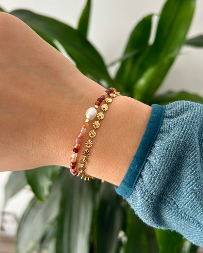 Bracelet Anne - Onyx Orange
