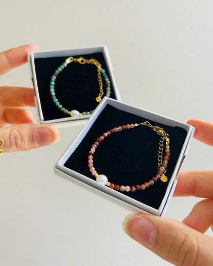 Bracelet Anne - Onyx Orange