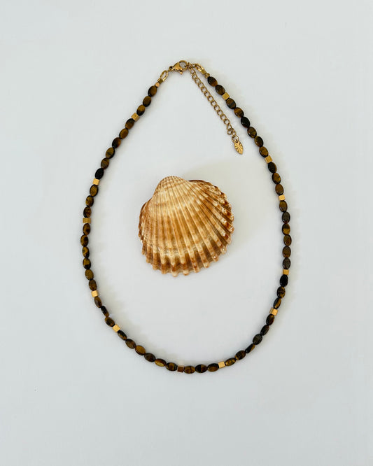 Collier Gaïa - Œil de Tigre
