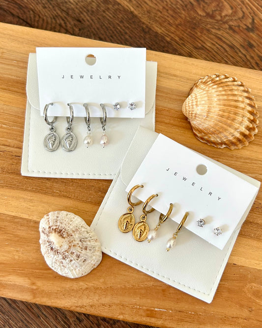 Lot de boucles d’oreilles Lagune