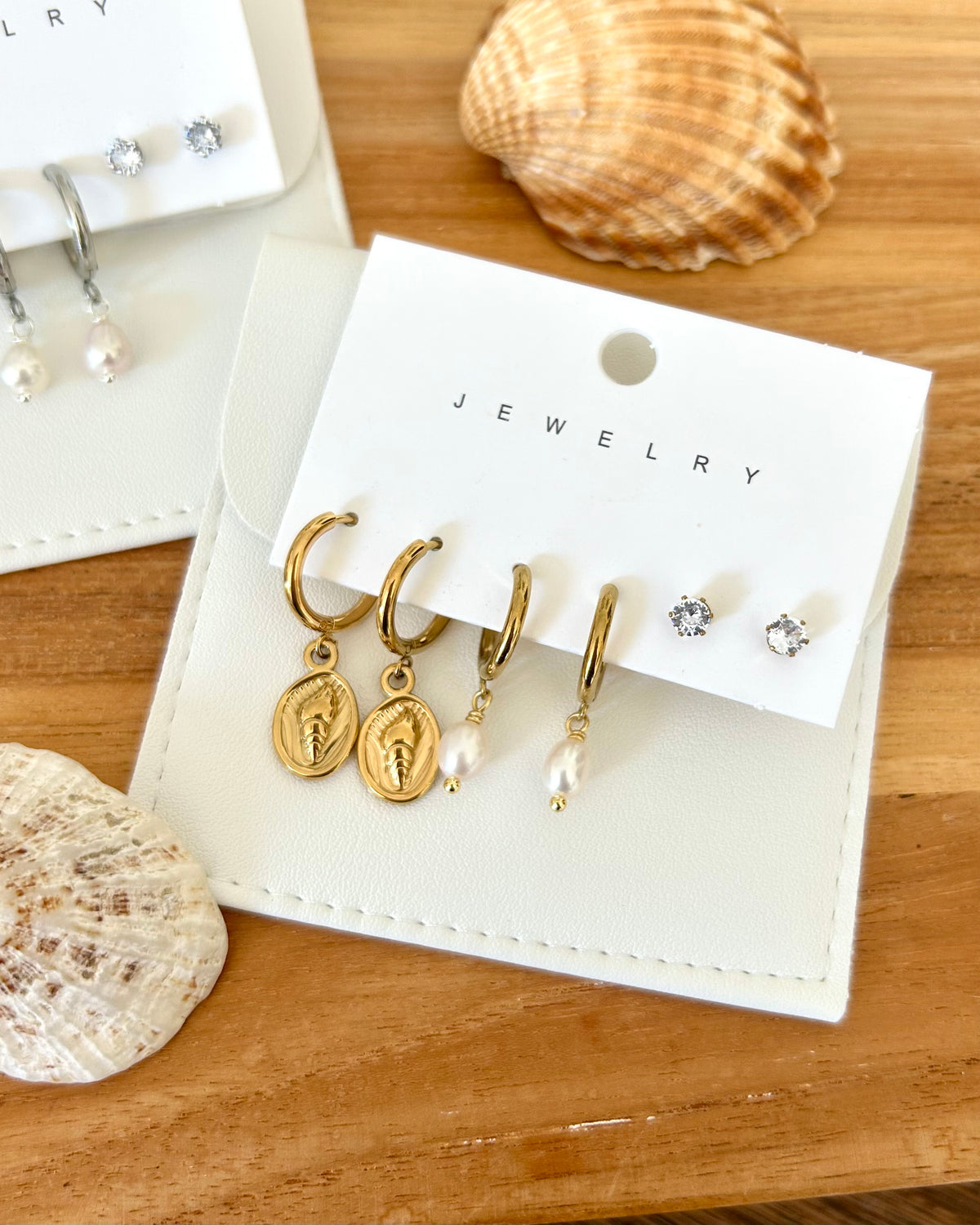Lot de boucles d’oreilles Lagune