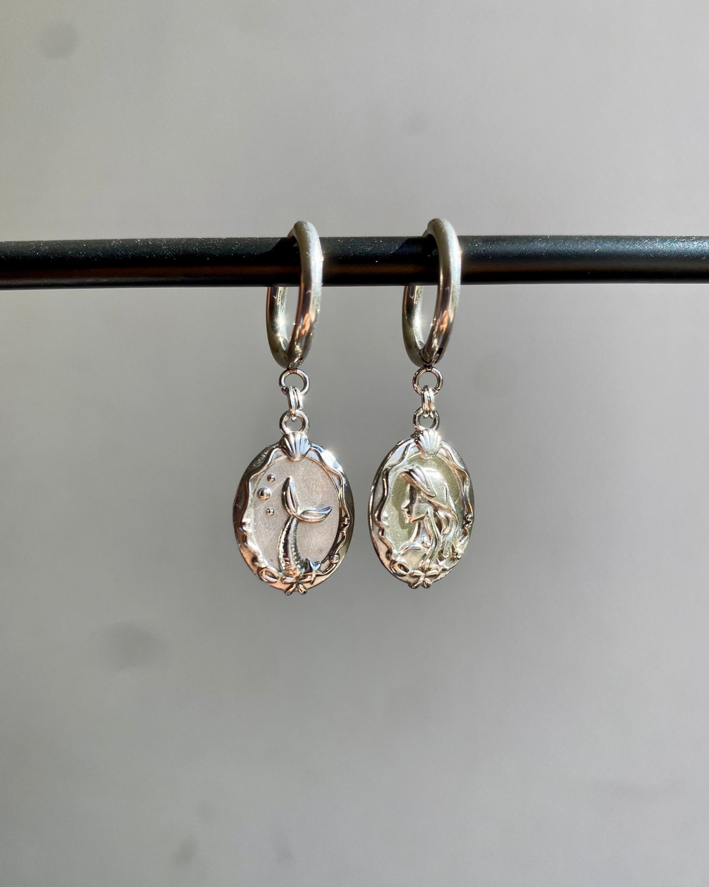 Pendientes criollos Sirena (plata)